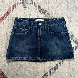 Hollister Dark Blue Denim Skirt